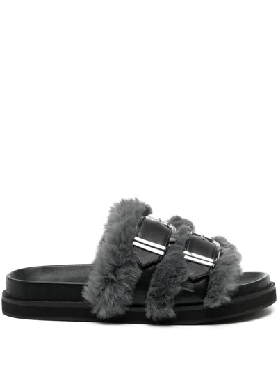Senso Zali Double-buckle Leather Sandals In Black