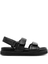 Senso Zina Leather Sandals In Black