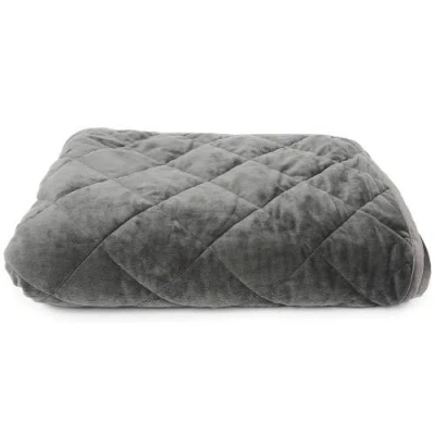 Sensory Basics Weighted Blanket, 8 Lbs, 60x88 Inch, Twin, Sensory Compression In Gray