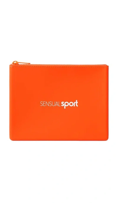 Sensual Sport Silicone Travel Pouch In Orange