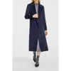 Sentaler Alpaca & Wool Wrap Coat In Blue