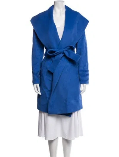 Pre-owned Sentaler Baby Alpaca Coat In Blue
