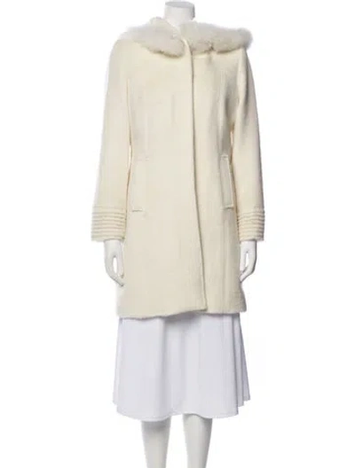Pre-owned Sentaler Baby Alpaca Coat In Neutral