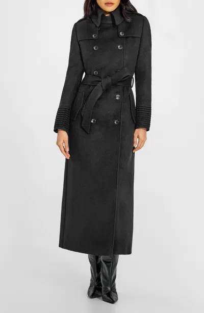 Sentaler Baby Alpaca Maxi Trench Coat In Black