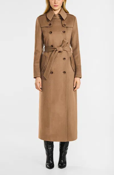 Sentaler Baby Alpaca Maxi Trench Coat In Brown