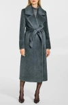 Sentaler Bouclé Wool & Alpaca Blend Wrap Coat In Black