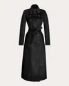 Sentaler Women's Alpaca Wool Maxi Trench Coat In Black