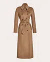 Sentaler Women's Alpaca Wool Maxi Trench Coat In Brown