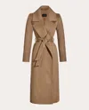Sentaler Raglan Wrap Coat In Brown
