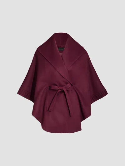 Sentaler Women's Belted Alpaca-wool Coat In Cherry Lacquer