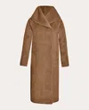 Sentaler Women's Bouclé Alpaca Long Hooded Coat In Neutrals