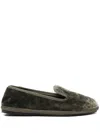 Sentier Principe Dark Green Slippers In Green