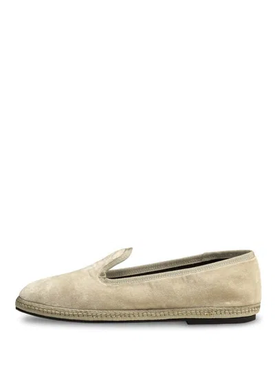 Sentier Minimalist Slip-on Slippers With Soft Suede Texture In Nude