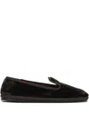 Sentier Velvet Loafers In Brown