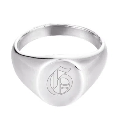 Seol + Gold Women's Ecoated Sterling Silver Old English Engraved ...