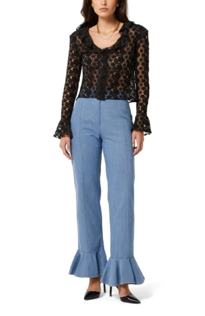 Señorita Lucia Blouse In Blue