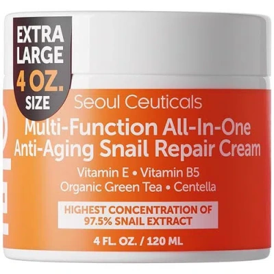Seoul Ceuticals Korean Skincare Multi-funcion All-in-one Anti Aging Snail Repair Cream In White