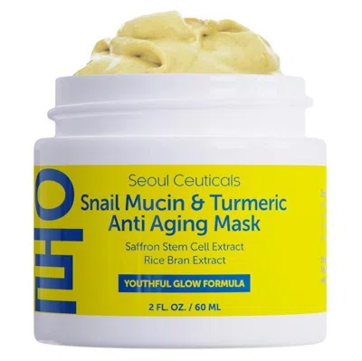 Seoul Ceuticals Korean Skincare Snail Mucin & Turmeric Anti Aging Mask In Clear