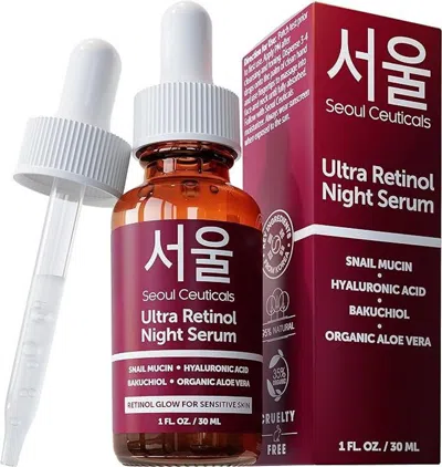 Seoul Ceuticals Korean Skincare Ultra Retinol Night Serum In Clear