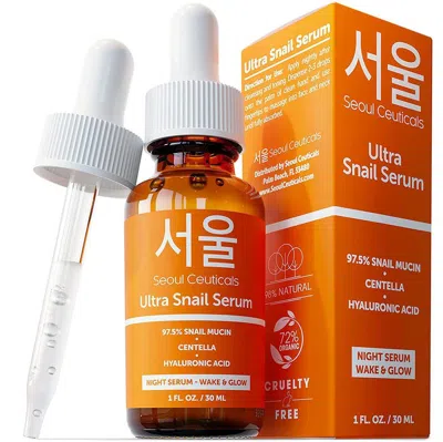 Seoul Ceuticals Korean Skincare Ultra Snail Serum In Clear