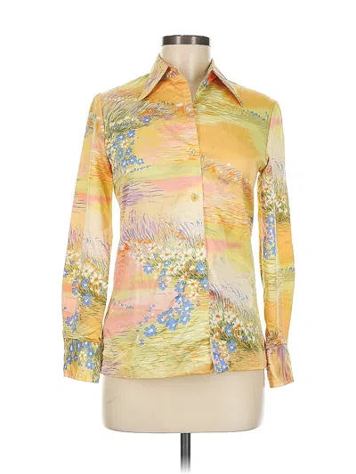 Pre-owned Separate Ways Long Sleeve Blouse In Yellow