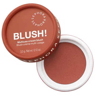 Sephora Collection Blush! Multiuse Cream Blush 01 Crunchy Almond 0.12 Oz/3.5 G In Transparent