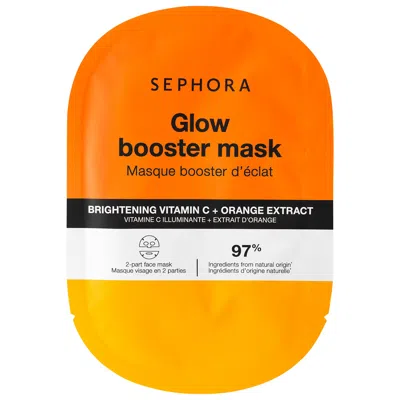 Sephora Collection Booster Face Mask Brighten + Glow 1 Mask / Pack In White