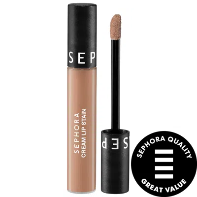 Sephora Collection Cream Lip Stain 10hr Liquid Lipstick 32 Iced Latte 0.16 Oz. / 5 ml In White