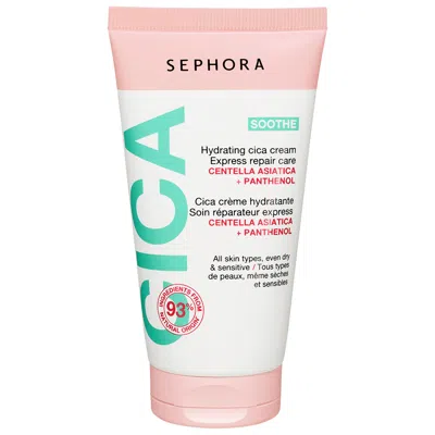 Sephora Collection Hydrating Cica Express Repair Care Cream 2.53 Oz. / 75 ml In White
