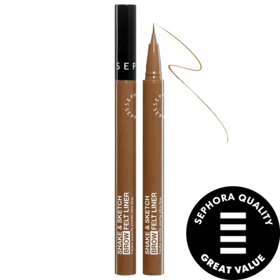 Sephora Collection Lift & Tint Eyebrow Felt Pen 0.02 Oz/0.6 ml In 01 Light