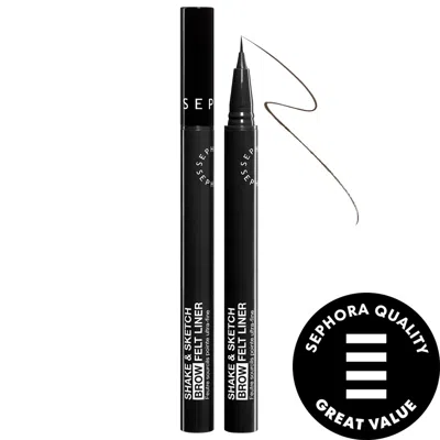 Sephora Collection Lift & Tint Eyebrow Felt Pen 0.02 Oz/0.6 ml In 03 Dark