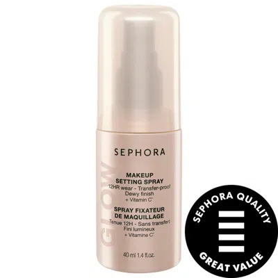 Sephora Collection Mini Glow 12hr Wear Transferproof Makeup Setting Spray With Vitamin C 1.54 Oz/40 ml