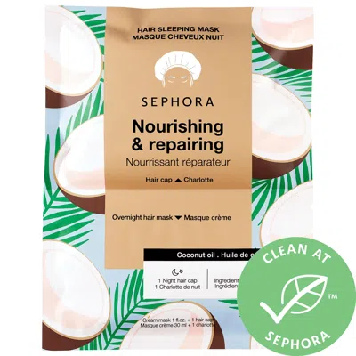 Sephora Collection Nourishing Hair Sleeping Mask In Coconut + Mango Coconut 1 Oz/30 ml In White