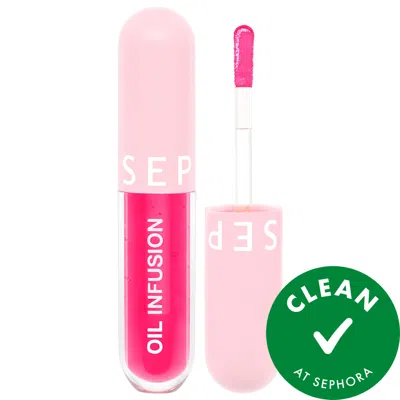 Sephora Collection Oil Infusion Hydrating Lip Oil Cherry - Rosy Pink 0.10 Oz/3 ml