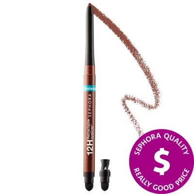 Sephora Collection Waterproof 12hr Retractable Eyeliner Pencil 08-shimmer Espresso 0.01 oz / 0.3 G