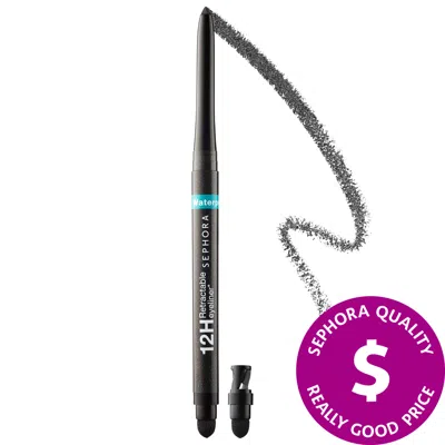 Sephora Collection Waterproof 12hr Retractable Eyeliner Pencil 09-glitter Black 0.01 oz / 0.3 G