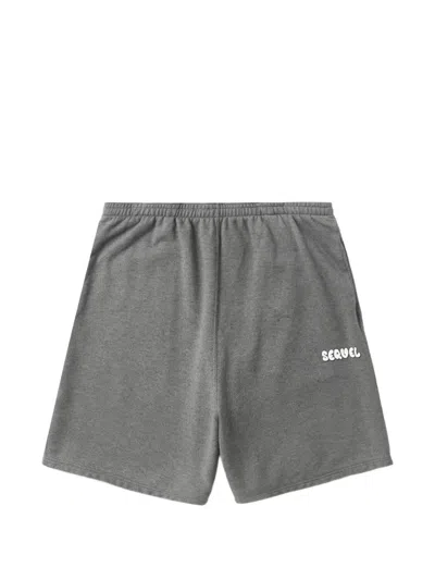 Sequel Logo Shorts In Grey