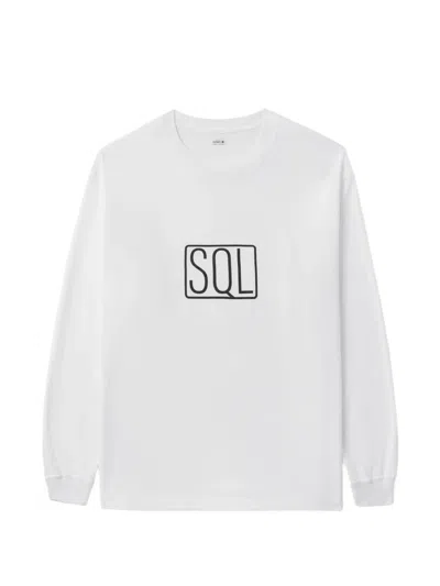Sequel Long Sleeve Graphic T-shirt In White
