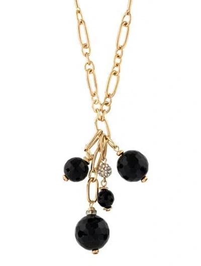 Pre-owned Sequin Bead & Crystal Long Necklace, 33.25" In Multicolor