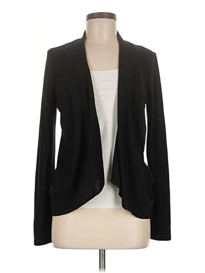 Pre-owned Sequin Hearts Cardigan Sweater In Black