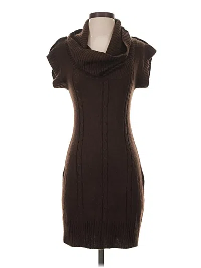 Pre-owned Sequin Hearts Casual Dress In Brown