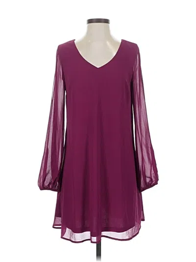 Pre-owned Sequin Hearts Casual Dress In Burgundy