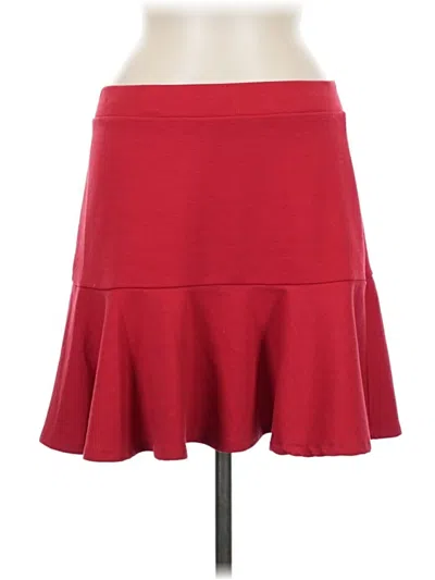 Pre-owned Sequin Hearts Casual Skirt In Red