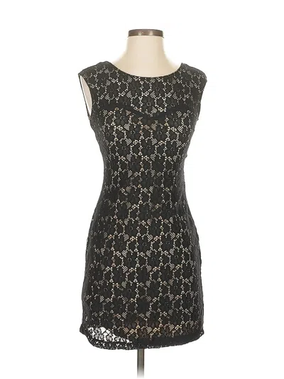 Pre-owned Sequin Hearts Cocktail Dress In Black