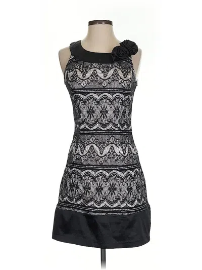 Pre-owned Sequin Hearts Cocktail Dress In Black