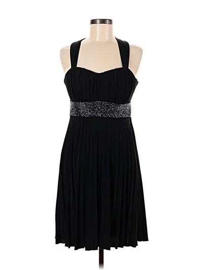 Pre-owned Sequin Hearts Cocktail Dress In Black