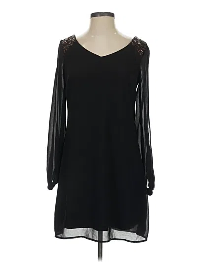 Pre-owned Sequin Hearts Cocktail Dress In Black