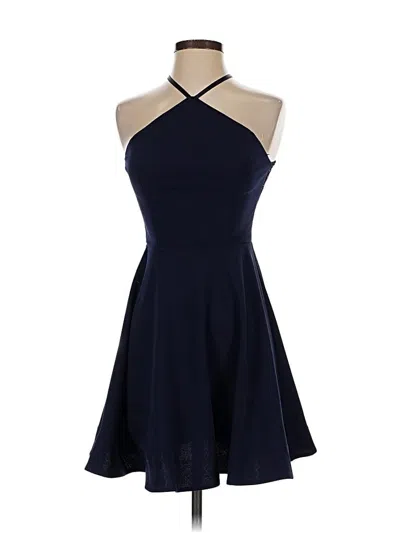 Pre-owned Sequin Hearts Cocktail Dress In Blue