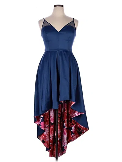 Pre-owned Sequin Hearts Cocktail Dress In Blue