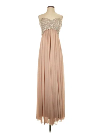 Pre-owned Sequin Hearts Cocktail Dress In Brown